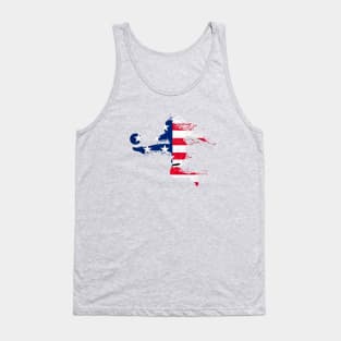 One Nation One Team USA Flag Soccer Ball Patriotic World Cup 2022 Tank Top